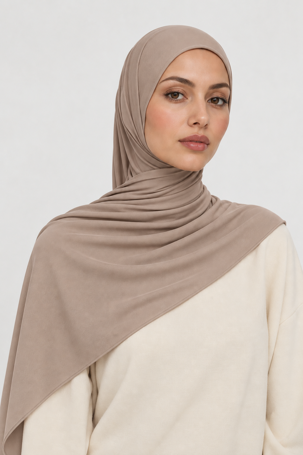 Hijab Jersey Premium — Nude