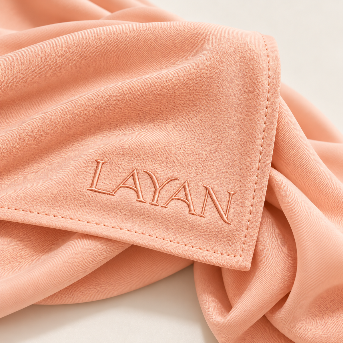 Hijab Jersey Premium — Peach