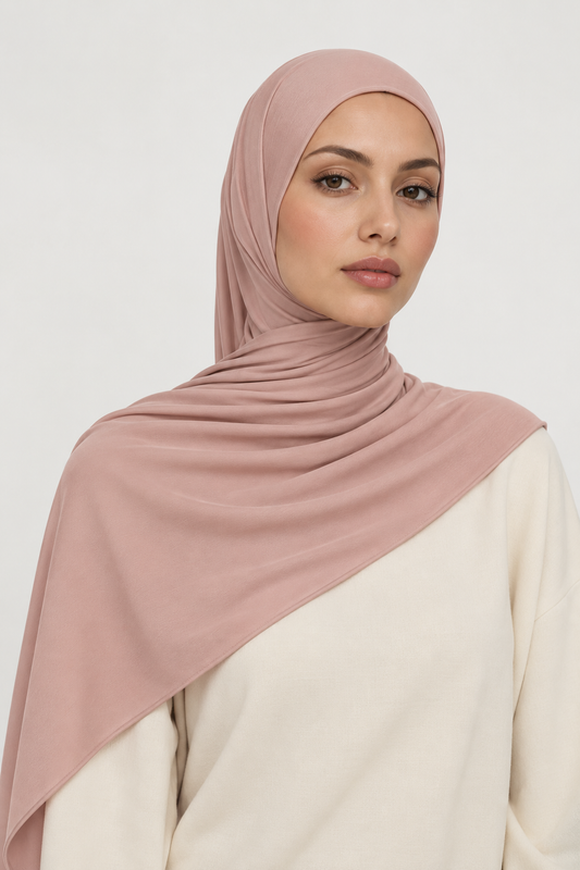 Hijab Jersey Premium — Baby Pink *